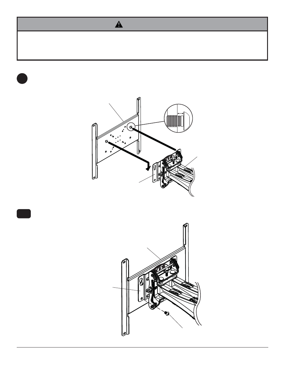 Warning | Peerless-AV SA771P - Installation User Manual | Page 7 / 32