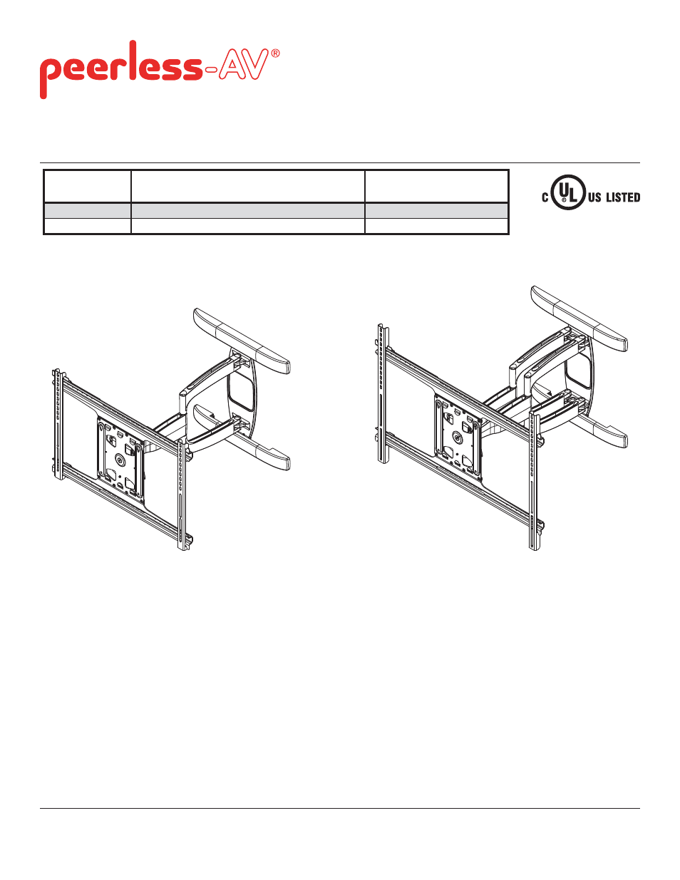 Peerless-AV SAX772PU - Installation User Manual | Page 14 / 41
