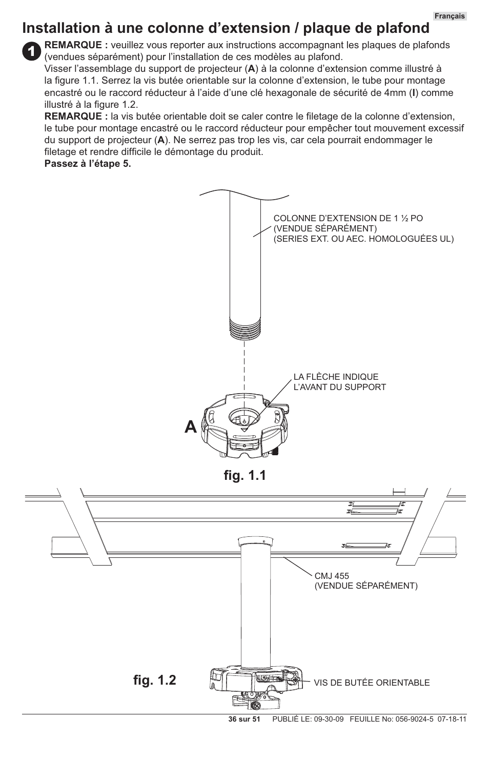 Fi g. 1.1 fi g. 1.2 | Peerless-AV PRG-UNV - Installation User Manual | Page 36 / 51