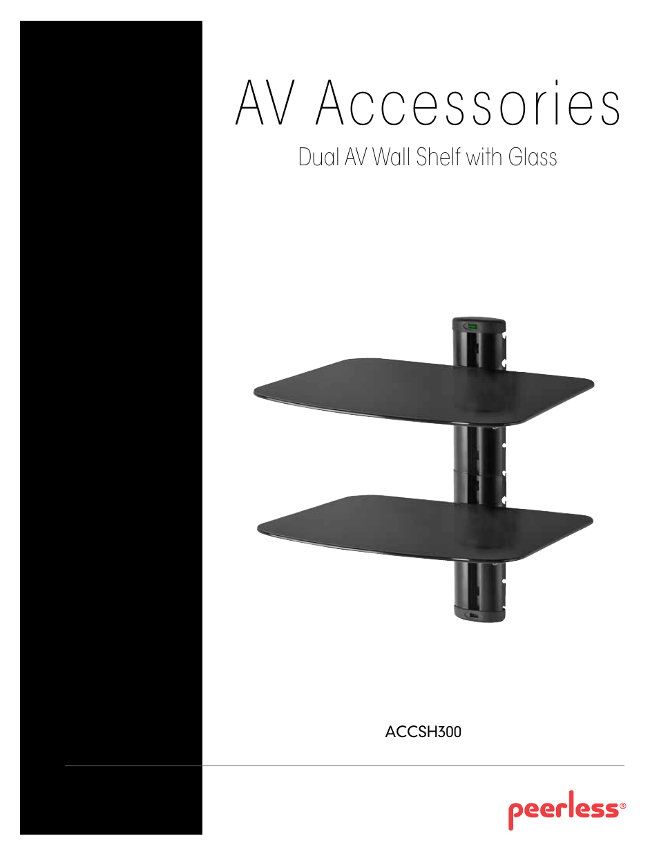 Peerless-AV ACCSH300  - Sell Sheet User Manual | 2 pages