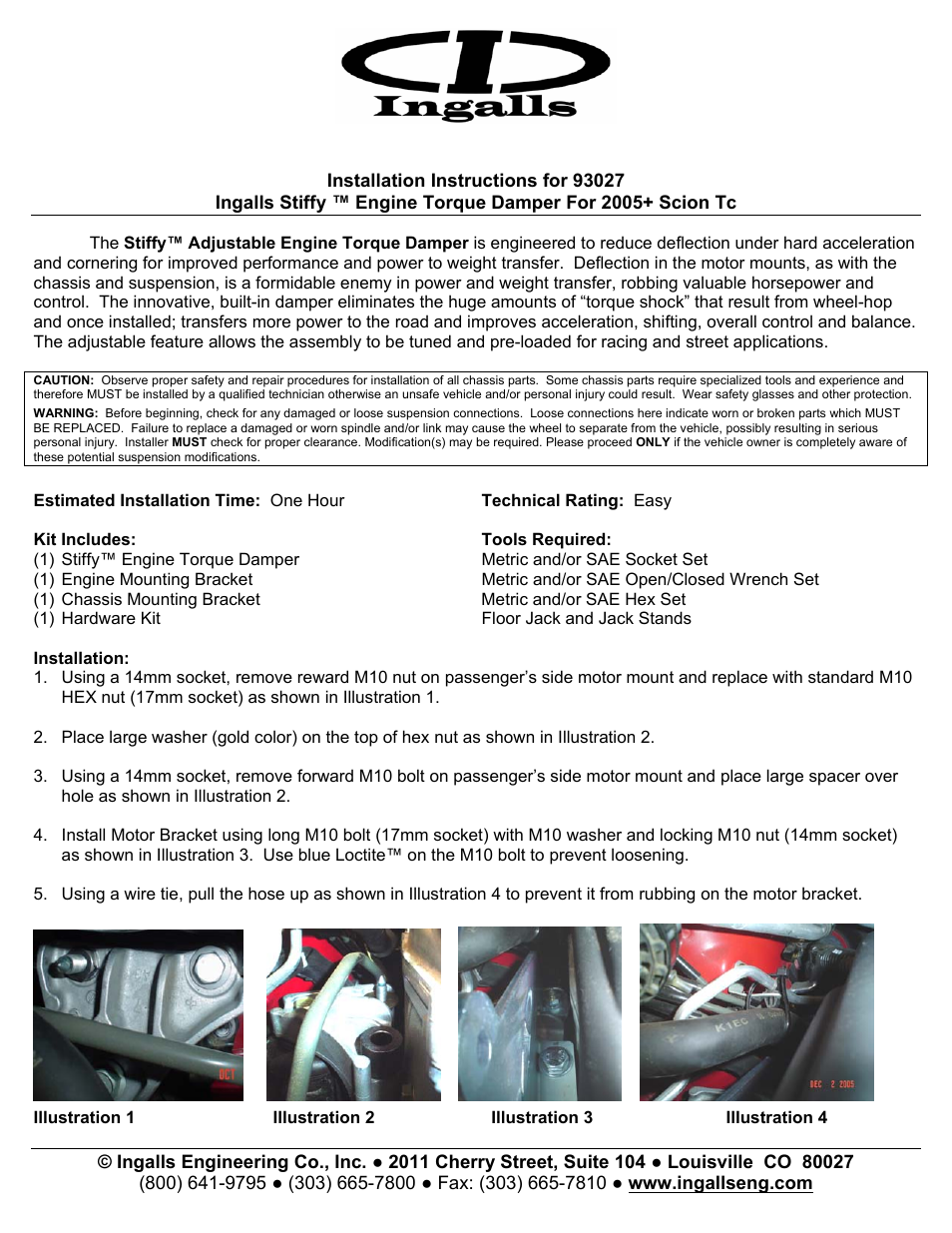 Ingalls 93027 User Manual | 3 pages