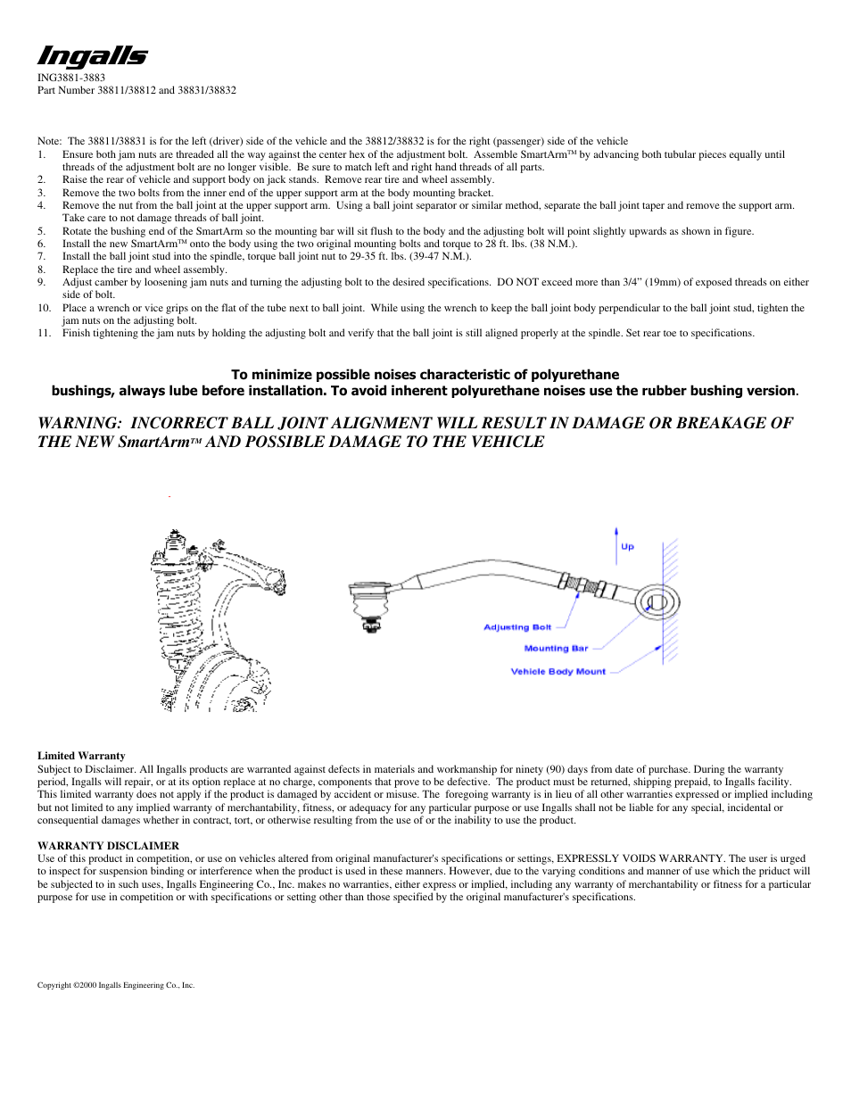 Ingalls 38811-38832 User Manual | 1 page