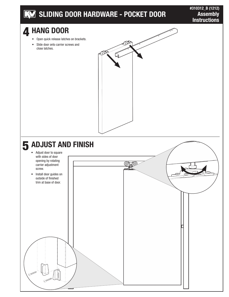 Knape&Vogt PKT-100A Series User Manual | Page 3 / 4