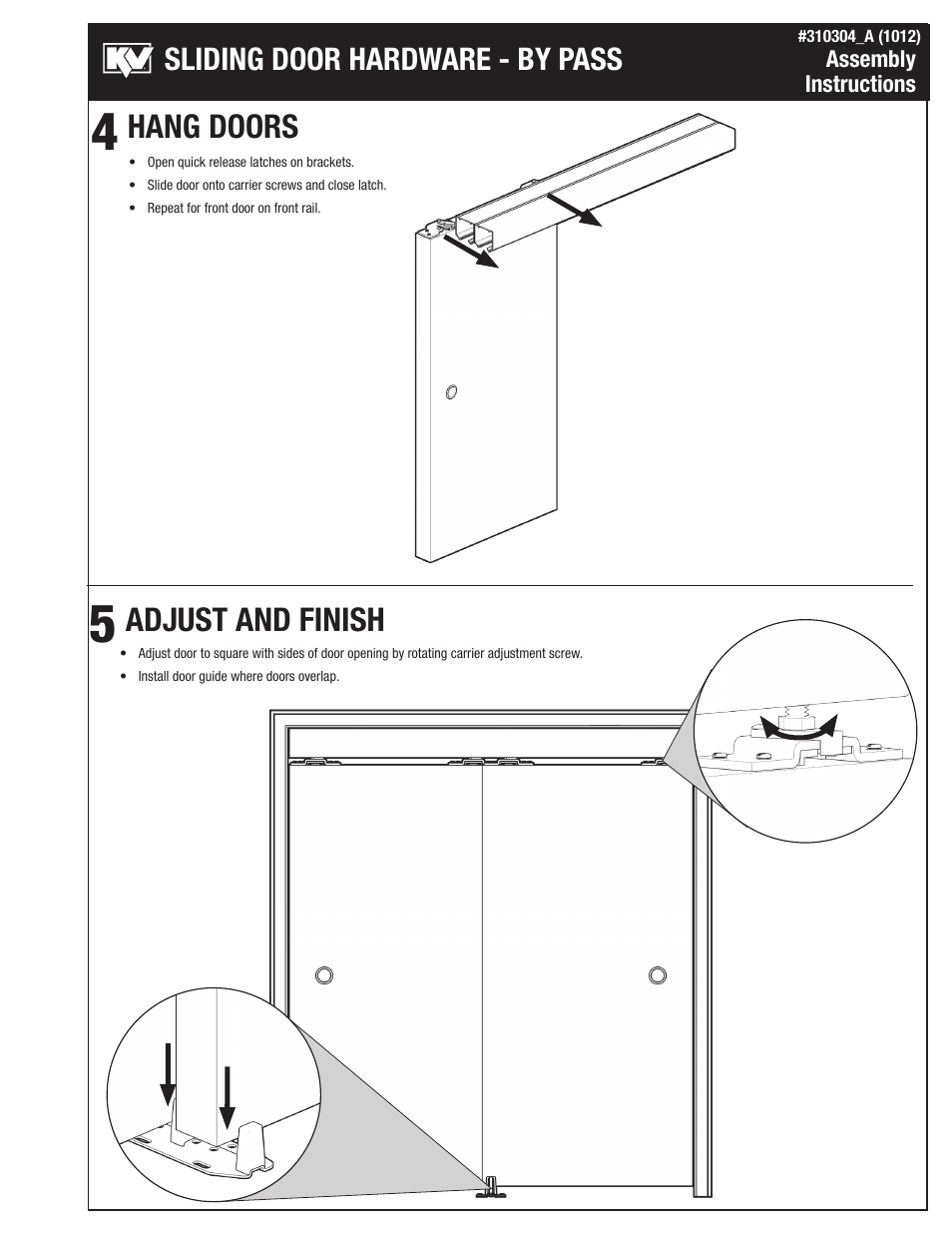 Knape&Vogt BYP-250A Series User Manual | Page 3 / 4