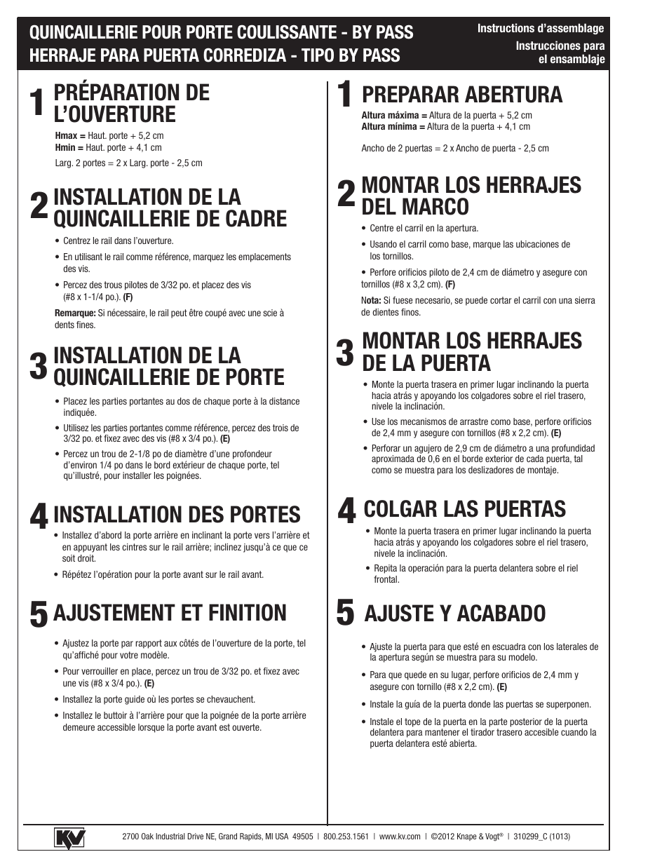 Knape&Vogt BYP-60AFS3 Series User Manual | Page 4 / 4