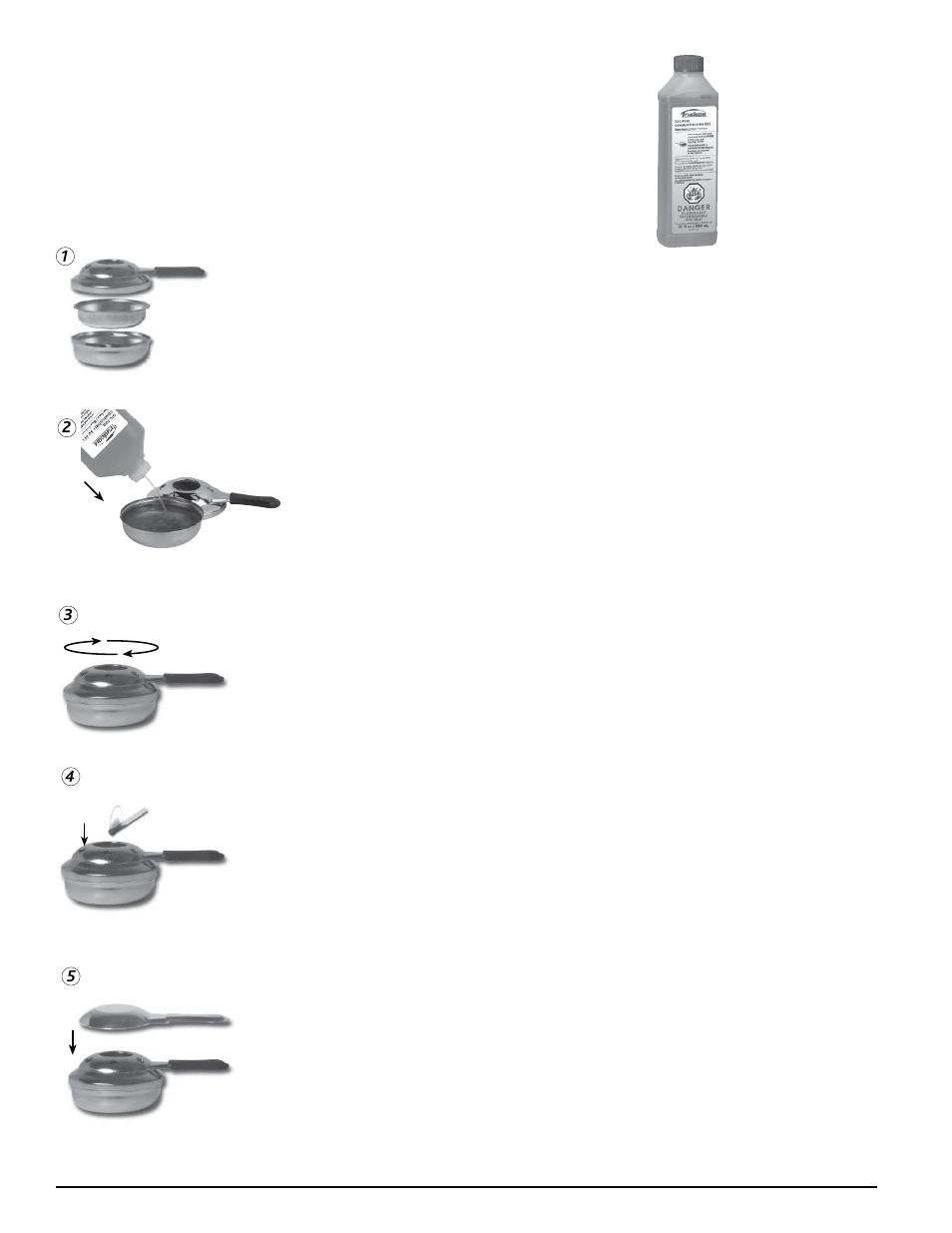 Safety burner | Trudeau 3 in 1 Lazy Susan fondue set - 0825300  User Manual | Page 2 / 2