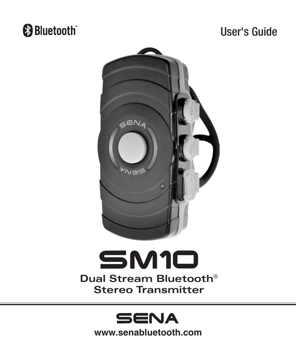 Sena Bluetooth SM10 v1.1 User's Guide User Manual | 36 pages