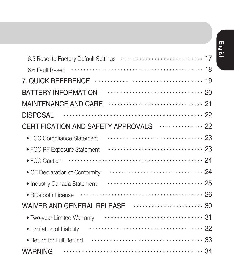 Sena Bluetooth SM10 v1.1 User's Guide User Manual | Page 5 / 36
