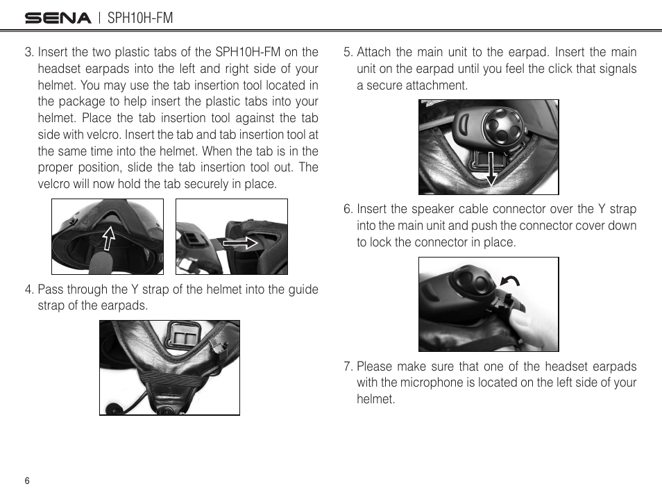 Sena Bluetooth SPH10H-FM v4.3 User's Guide User Manual | Page 7 / 56