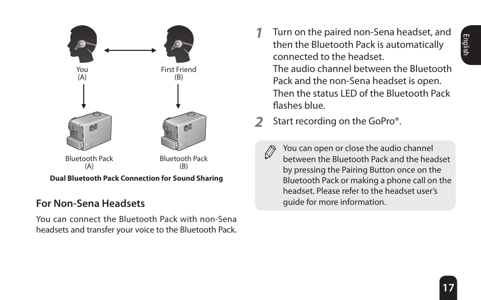 Sena Bluetooth Bluetooth Audio Pack v1.0 User's Guide User Manual | Page 17 / 28