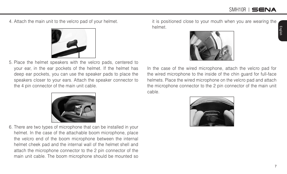 Sena Bluetooth SMH10R v4.3 User's Guide User Manual | Page 7 / 51