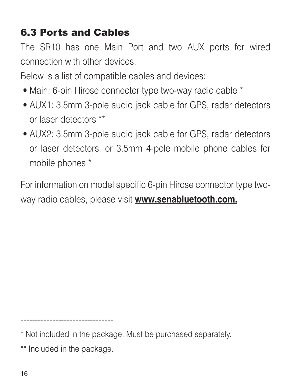 Sena Bluetooth SR10 v1.2 User's Guide User Manual | Page 15 / 33