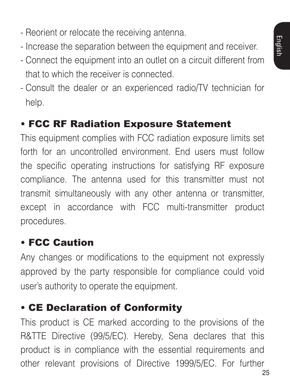 Sena Bluetooth SR10 v1.2 User's Guide User Manual | Page 24 / 33