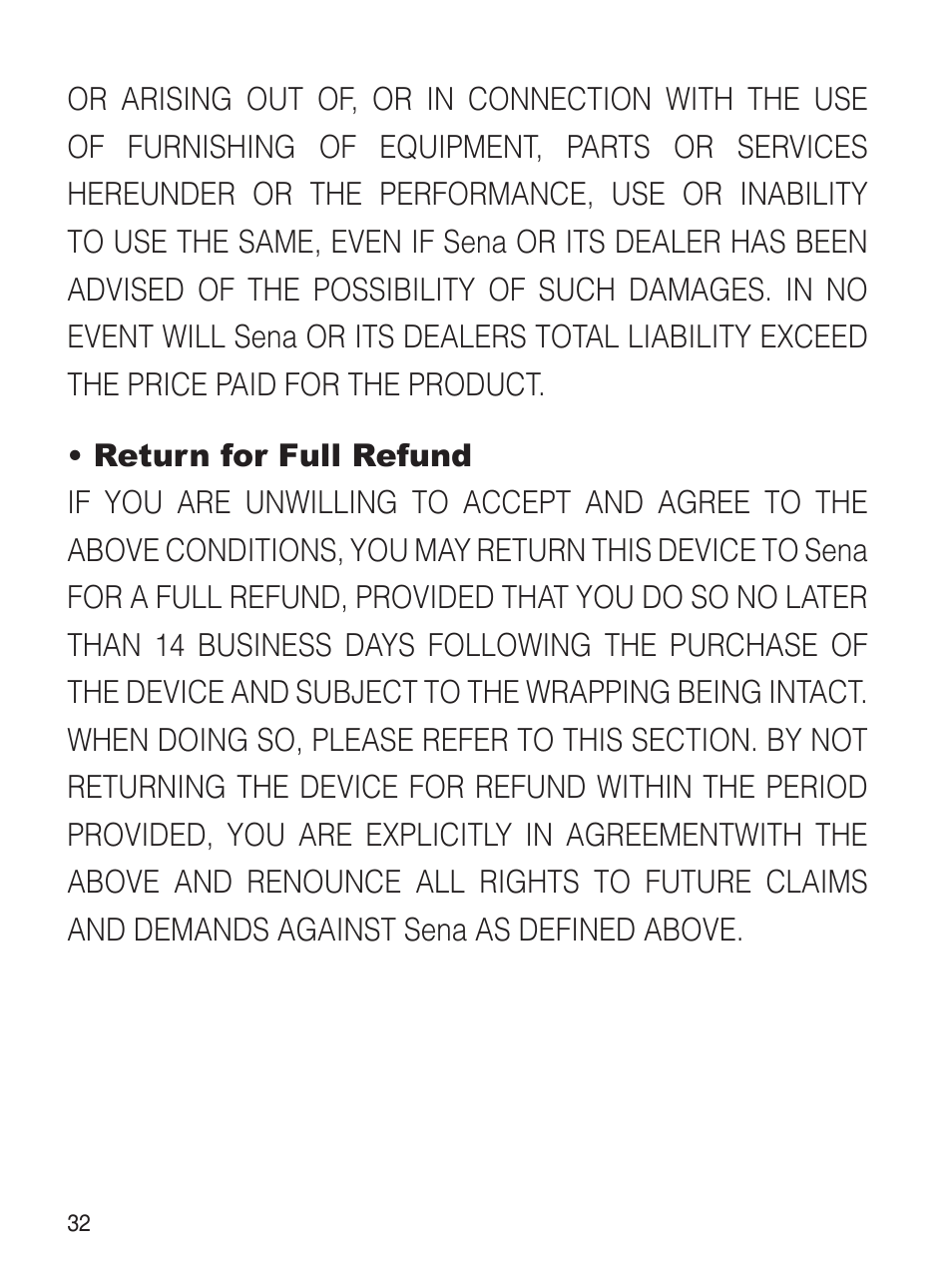 Sena Bluetooth SR10 v1.2 User's Guide User Manual | Page 31 / 33