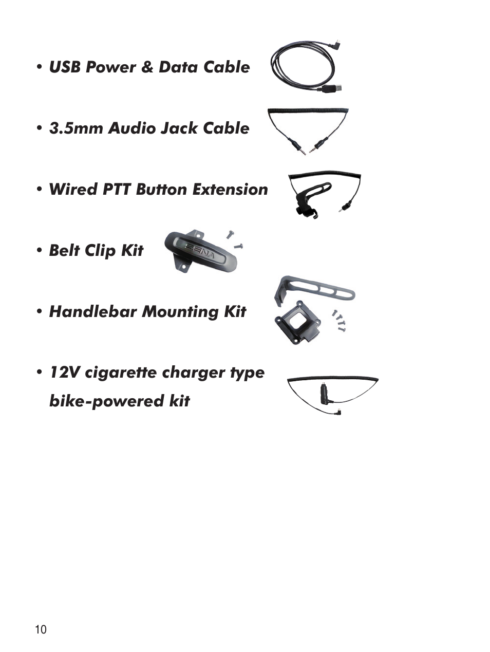 Sena Bluetooth SR10 v1.2 User's Guide User Manual | Page 9 / 33