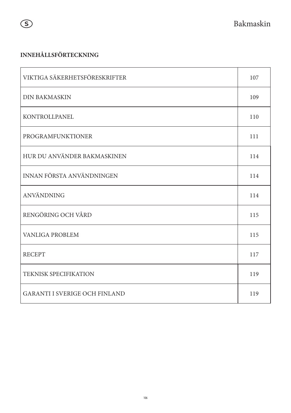Bakmaskin | SEVERIN BM 3990 User Manual | Page 106 / 180