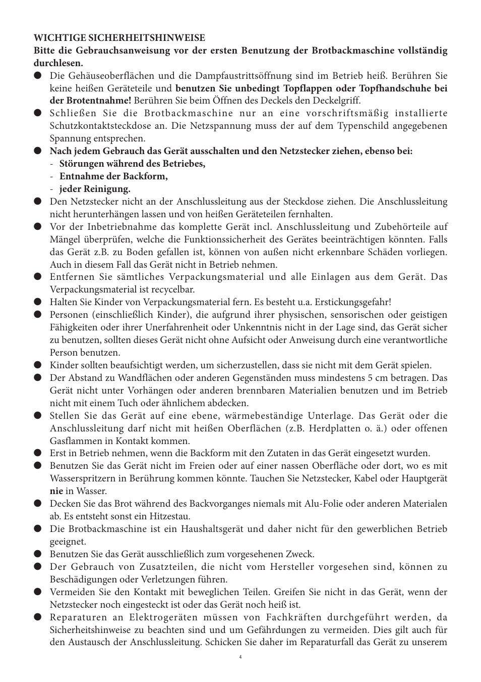 SEVERIN BM 3990 User Manual | Page 4 / 180