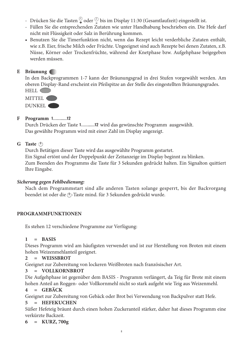 SEVERIN BM 3990 User Manual | Page 8 / 180