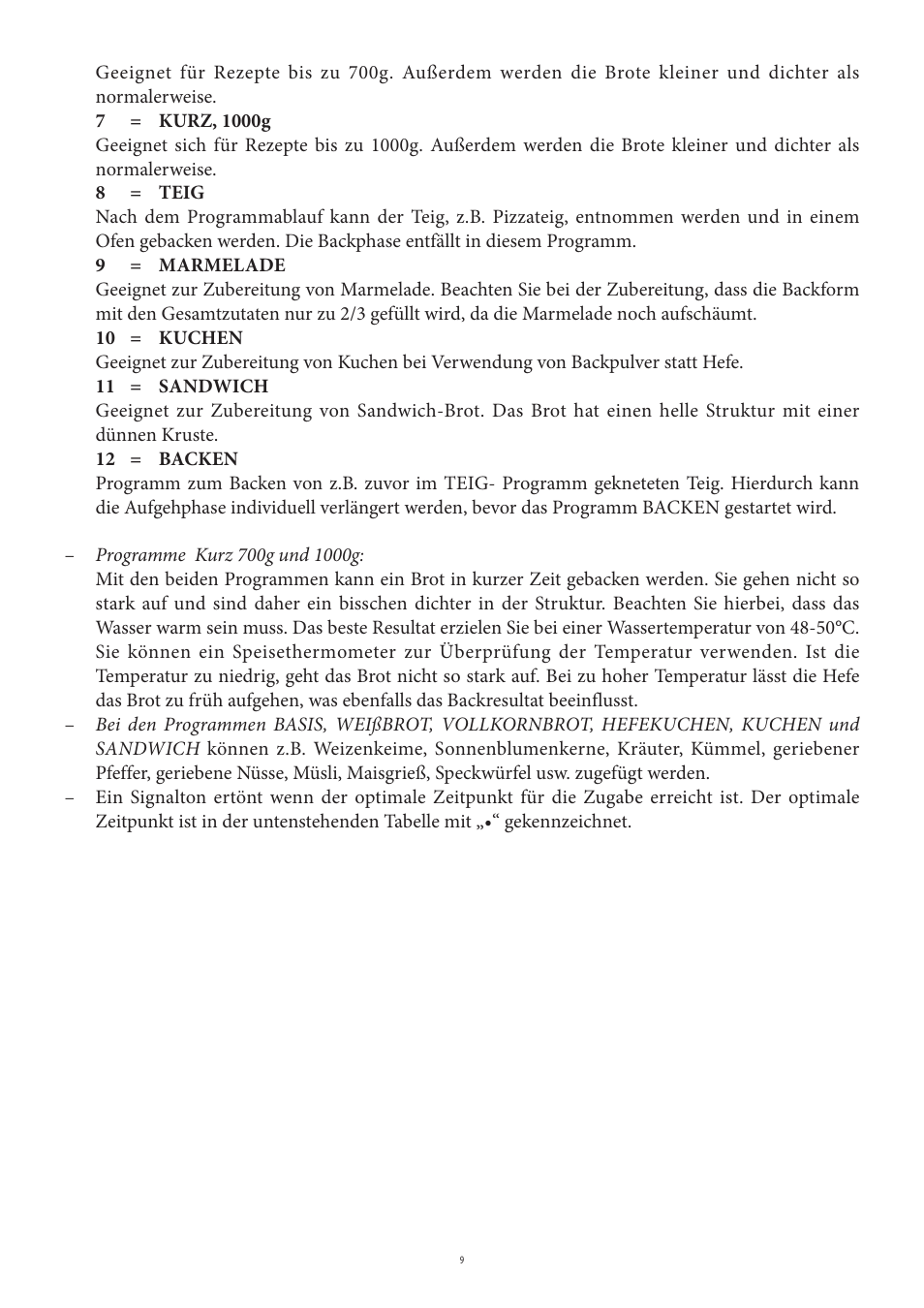 SEVERIN BM 3990 User Manual | Page 9 / 180