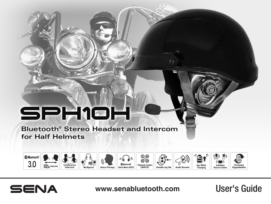 Sena Bluetooth SPH10H v4.2 User's Guide User Manual | 43 pages