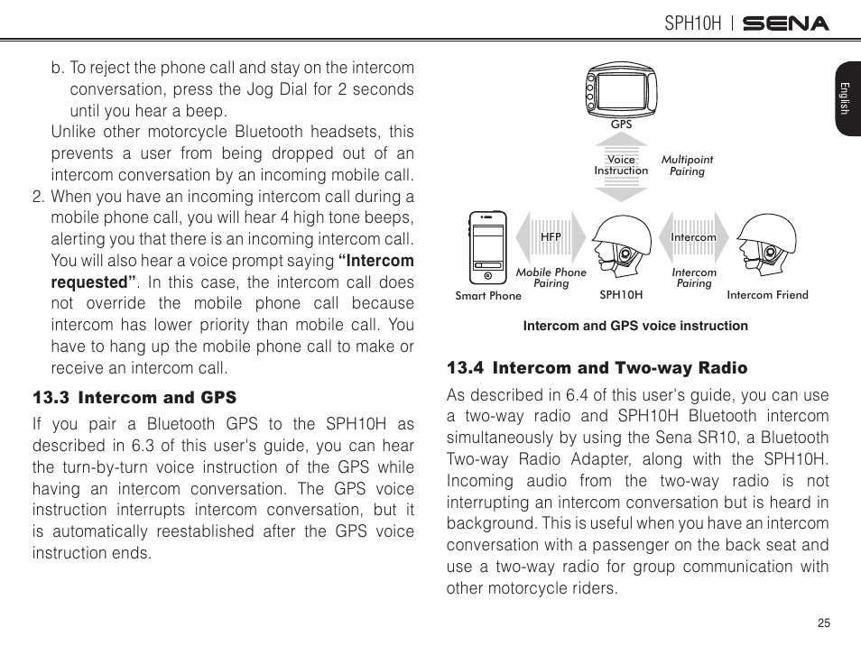 Sph10h | Sena Bluetooth SPH10H v4.2 User's Guide User Manual | Page 24 / 43