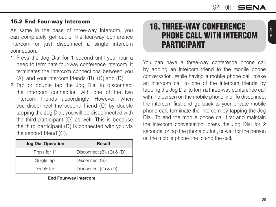 Sena Bluetooth SPH10H v4.2 User's Guide User Manual | Page 28 / 43