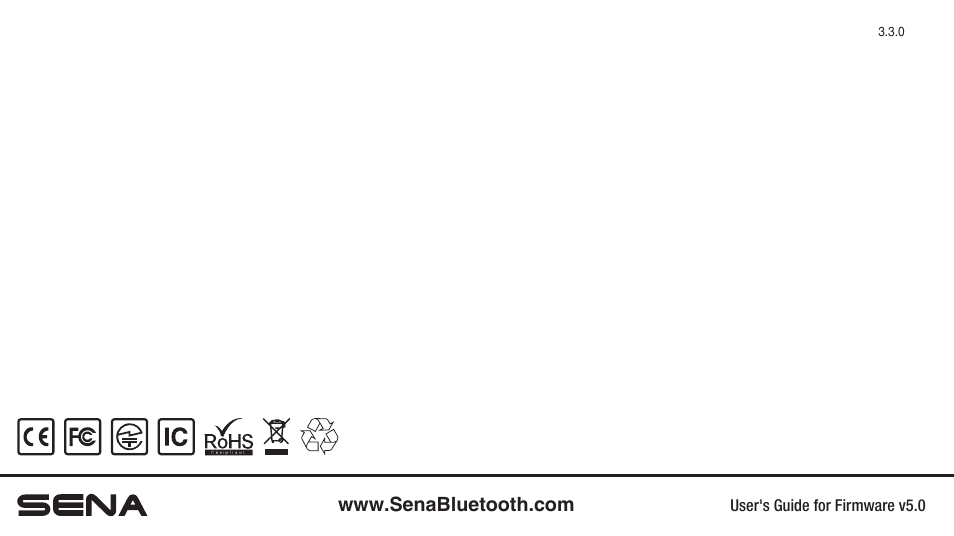 Sena Bluetooth SMH10 v5.0 User's Guide User Manual | Page 55 / 55