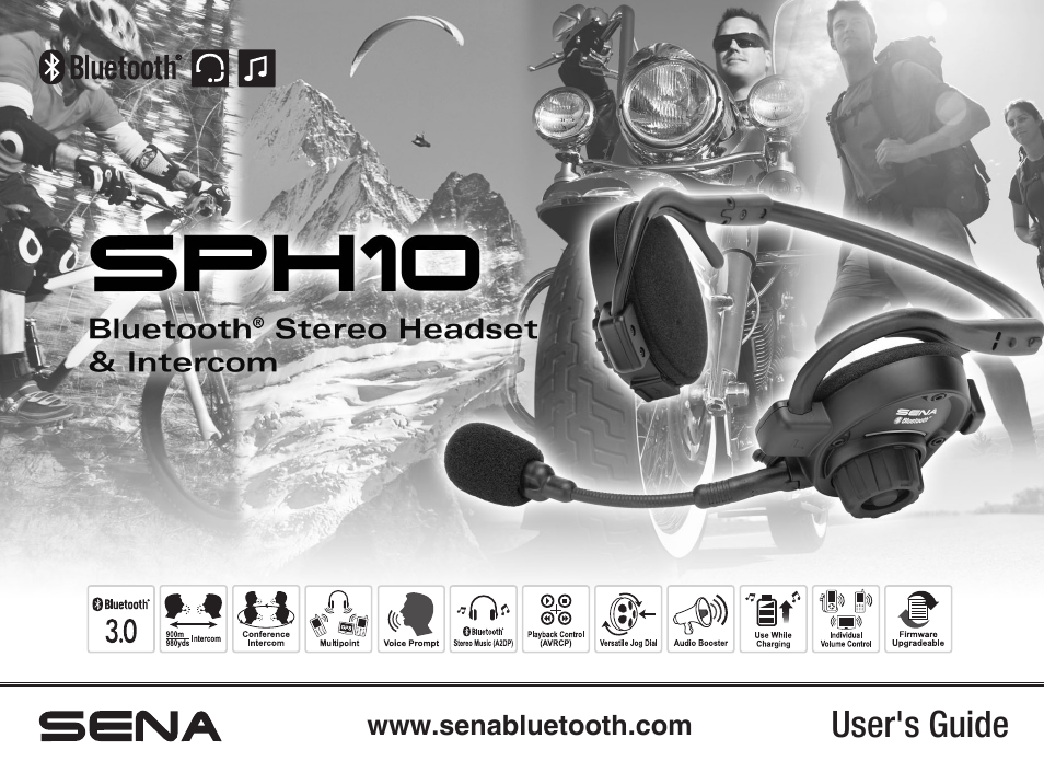 Sena Bluetooth SPH10 v4.2 User's Guide User Manual | 42 pages