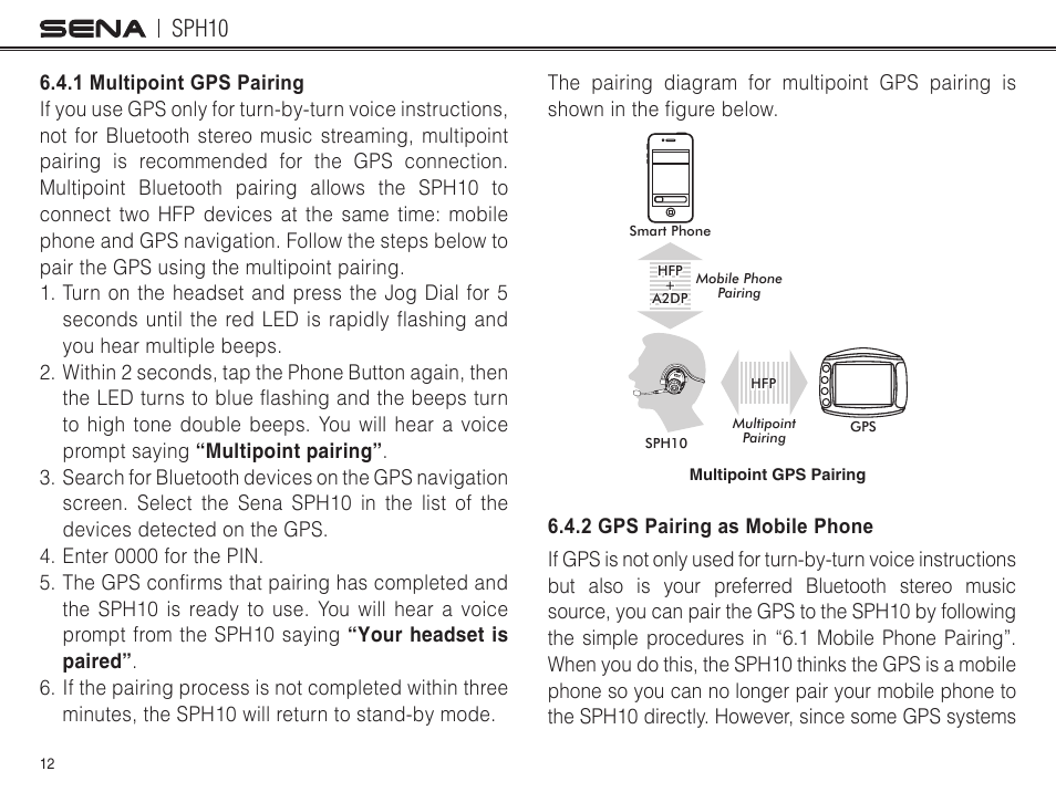 Sph10 | Sena Bluetooth SPH10 v4.2 User's Guide User Manual | Page 11 / 42