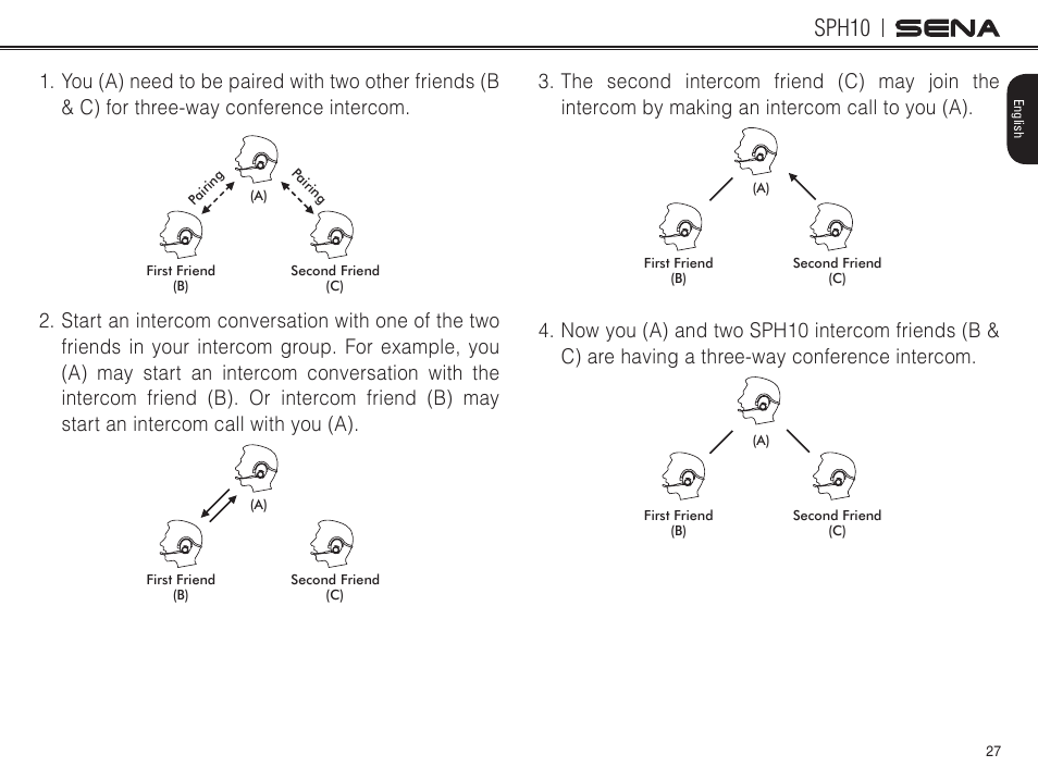 Sph10 | Sena Bluetooth SPH10 v4.2 User's Guide User Manual | Page 26 / 42