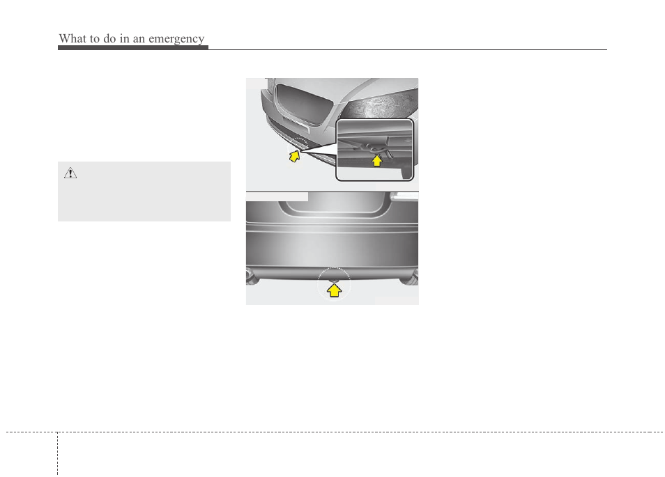 What to do in an emergency | KIA Forte_Forte5_Forte Koup 2011 User Manual | Page 273 / 342