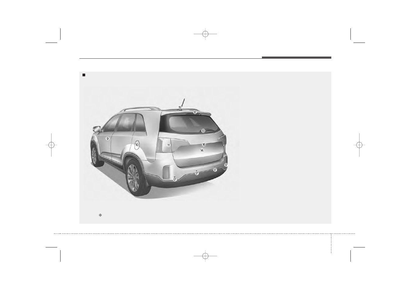 Your vehicle at a glance | KIA Sorento 2014 User Manual | Page 11 / 508