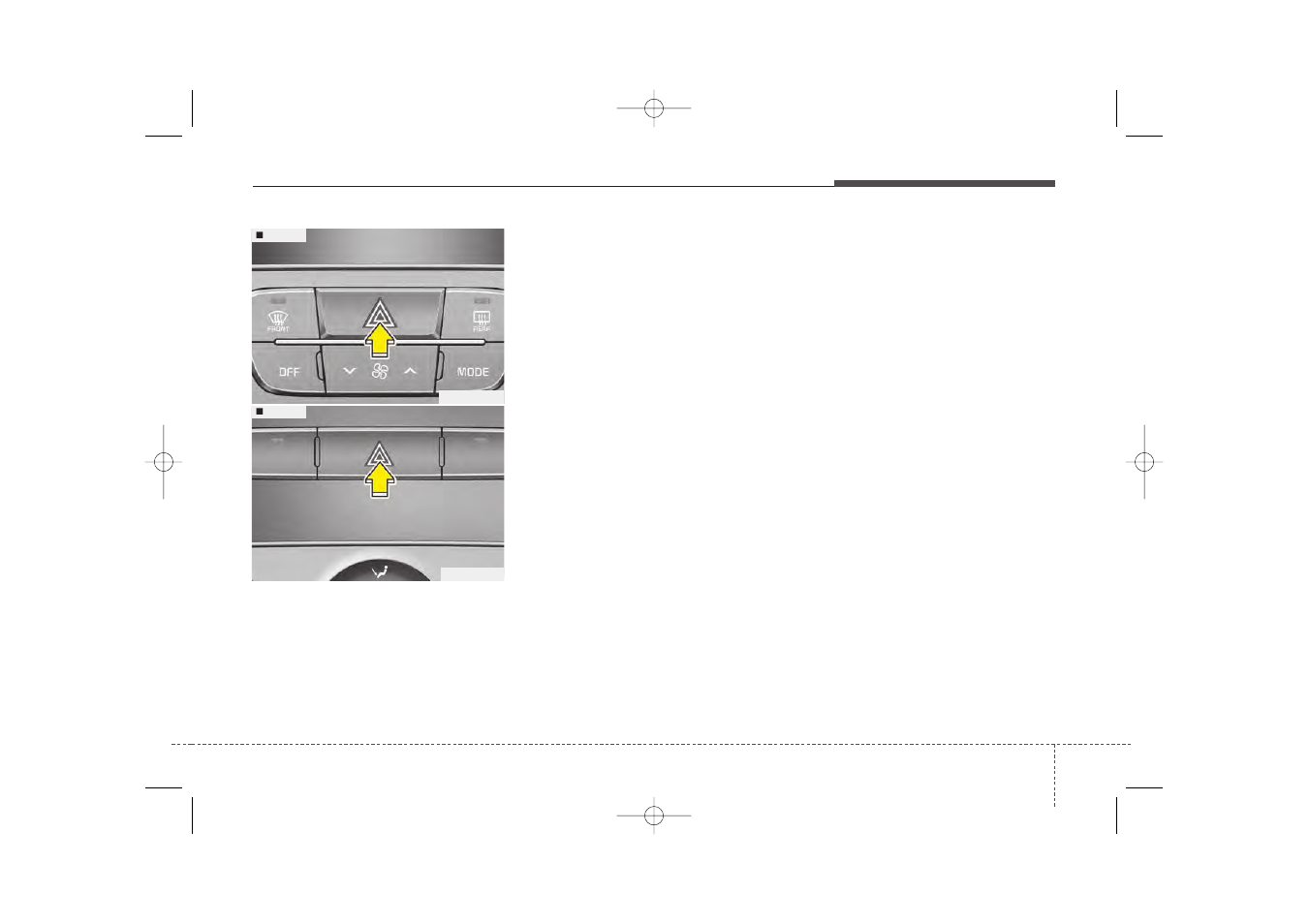 Features of your vehicle, Hazard warning flasher | KIA Sorento 2014 User Manual | Page 198 / 508