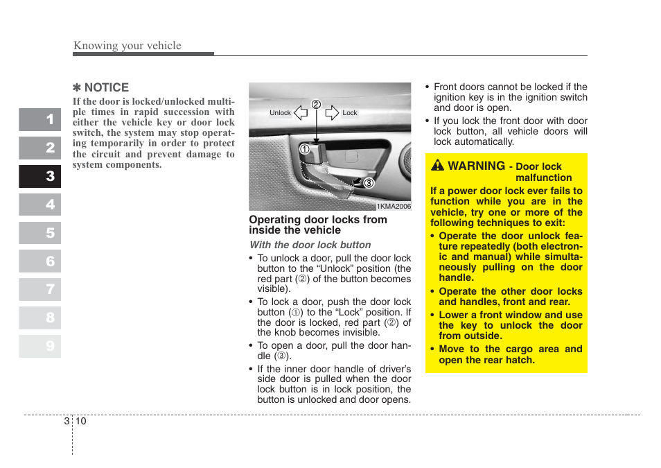 KIA Sportage 2008 User Manual | Page 19 / 350