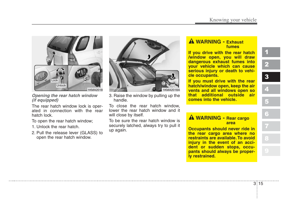 KIA Sportage 2008 User Manual | Page 24 / 350