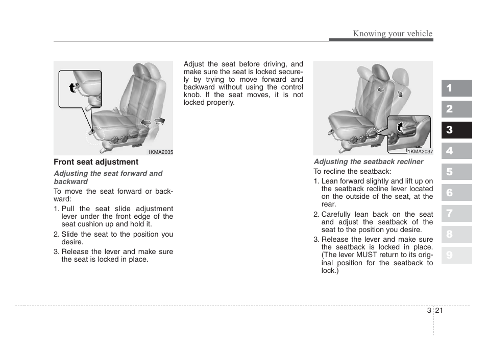 KIA Sportage 2008 User Manual | Page 30 / 350