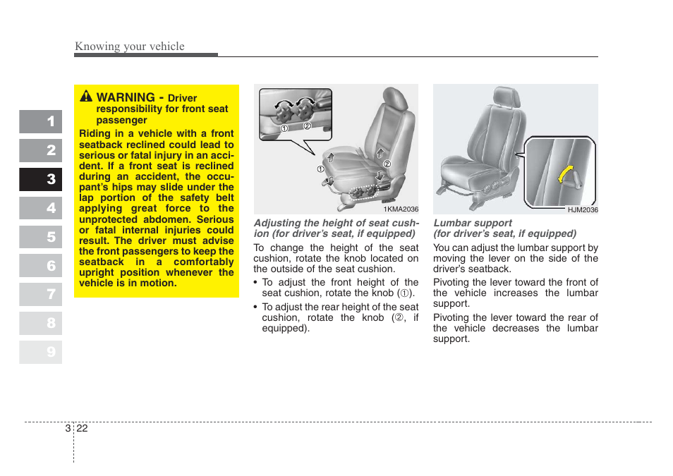 KIA Sportage 2008 User Manual | Page 31 / 350