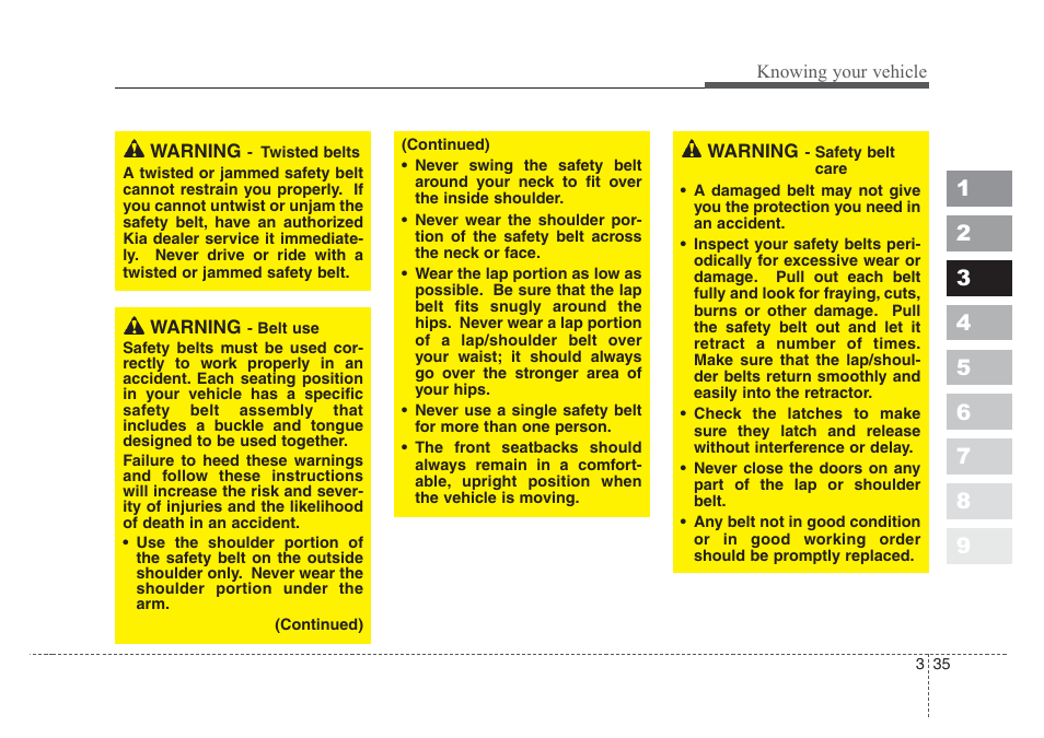 KIA Sportage 2008 User Manual | Page 44 / 350