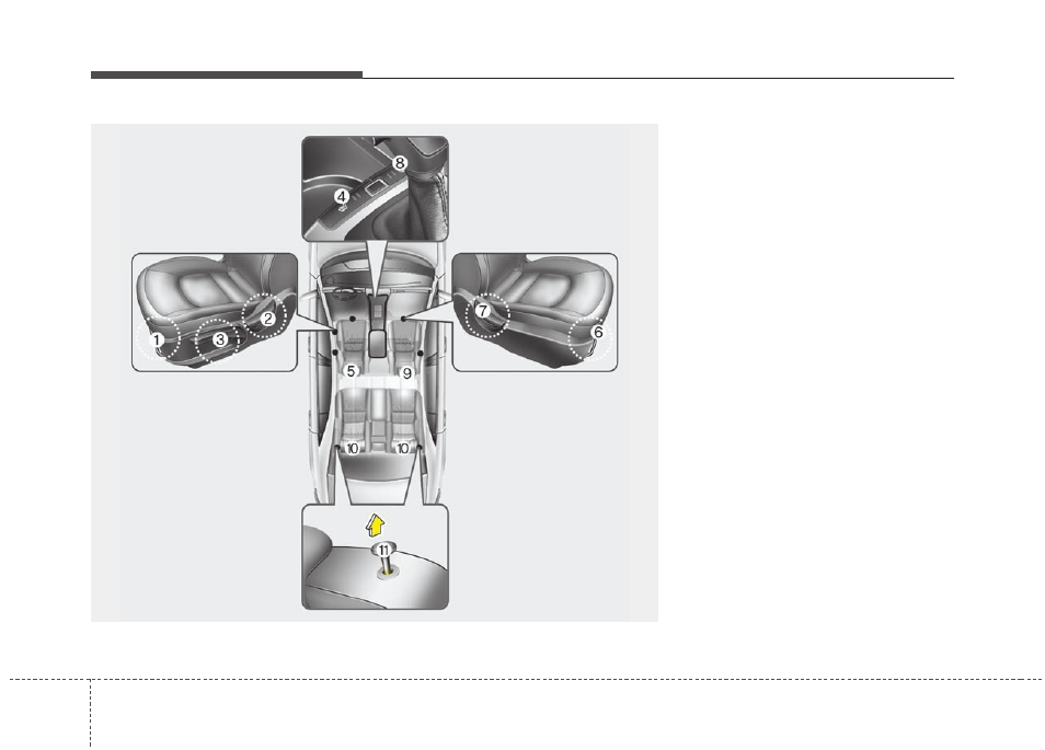 Safety features of your vehicle | KIA Rio_Rio5_Rio 5-Door 2013 User Manual | Page 24 / 385