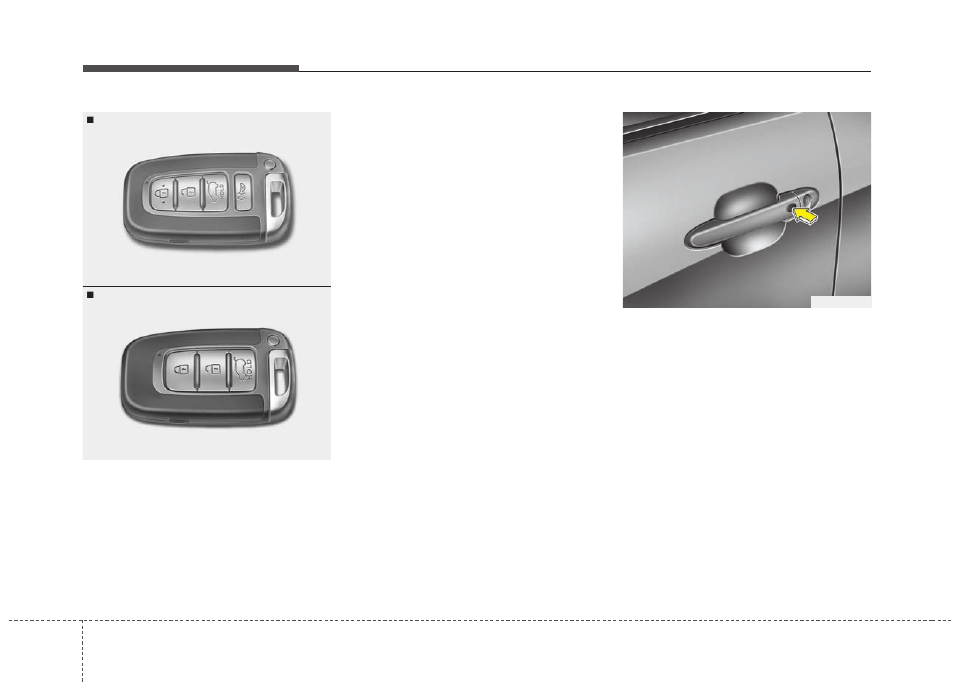 Features of your vehicle, Smart key (if equipped) | KIA Rio_Rio5_Rio 5-Door 2013 User Manual | Page 79 / 385