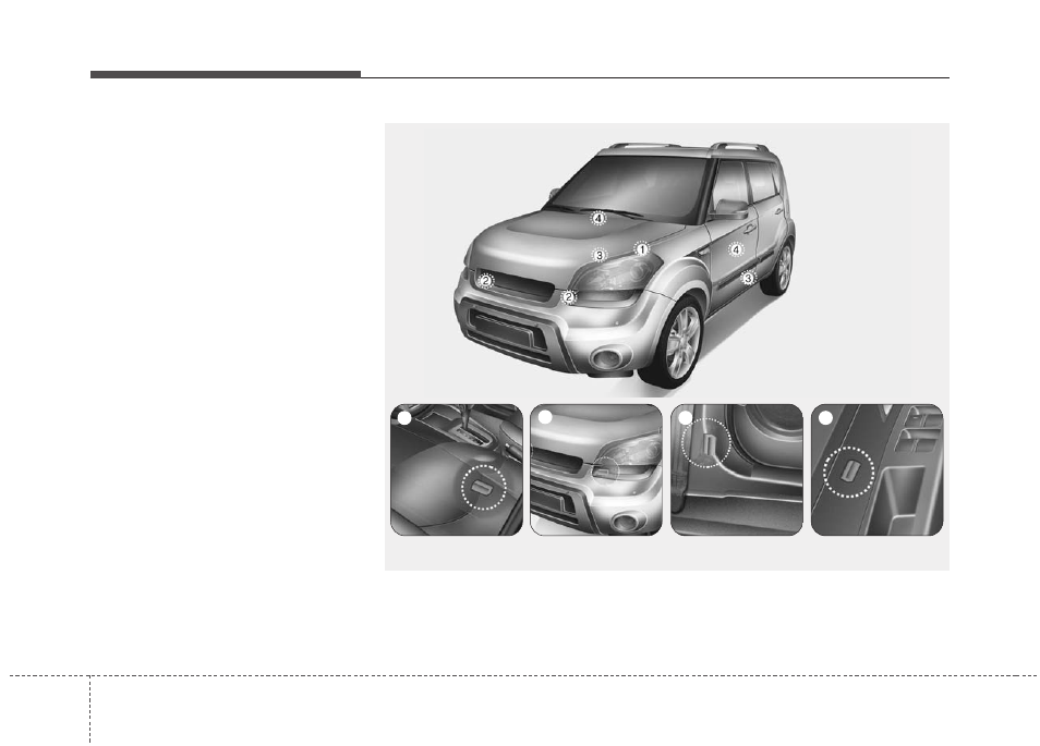Safety features of your vehicle | KIA Soul 2012 User Manual | Page 73 / 393