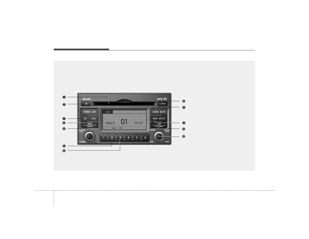 Features of your vehicle | KIA Magentis 2009 User Manual | Page 170 / 326