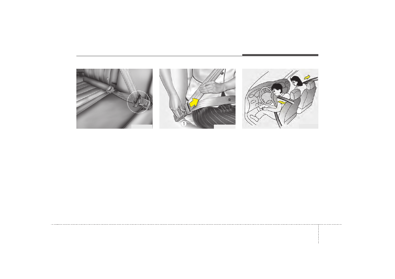 Safety features of your vehicle | KIA Magentis 2009 User Manual | Page 33 / 326