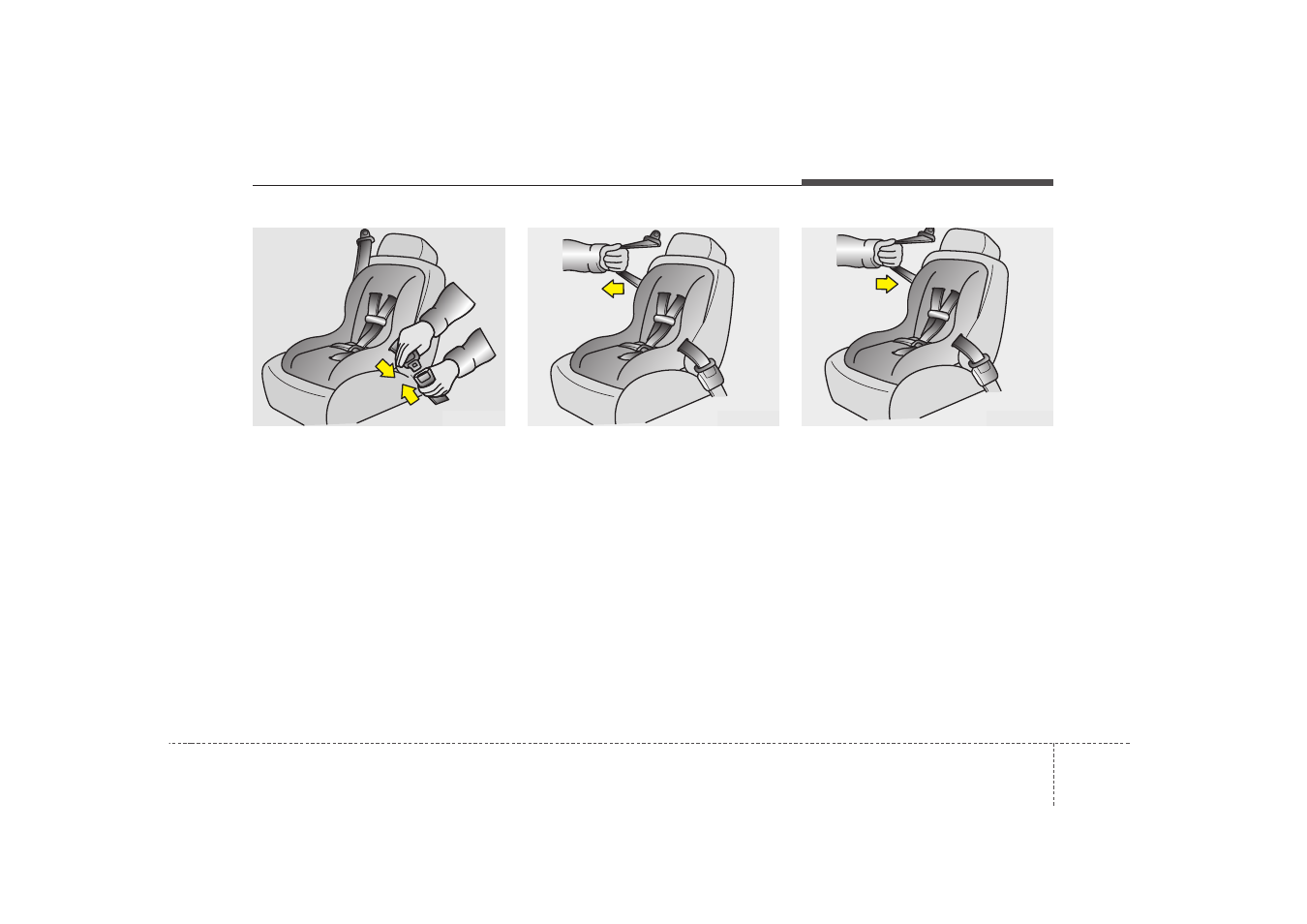 Safety features of your vehicle | KIA Magentis 2009 User Manual | Page 43 / 326