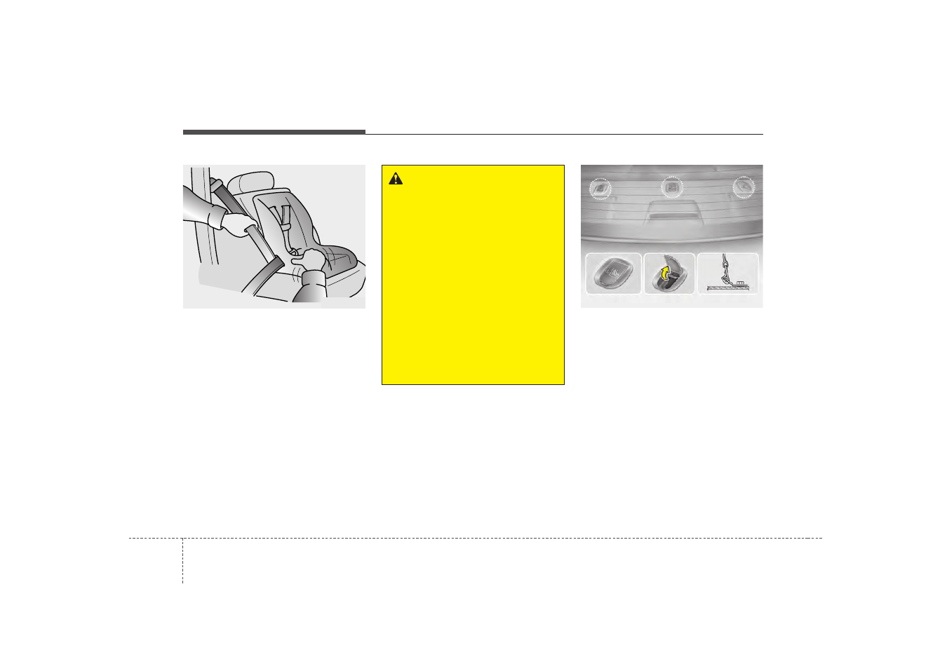 Safety features of your vehicle | KIA Magentis 2009 User Manual | Page 44 / 326