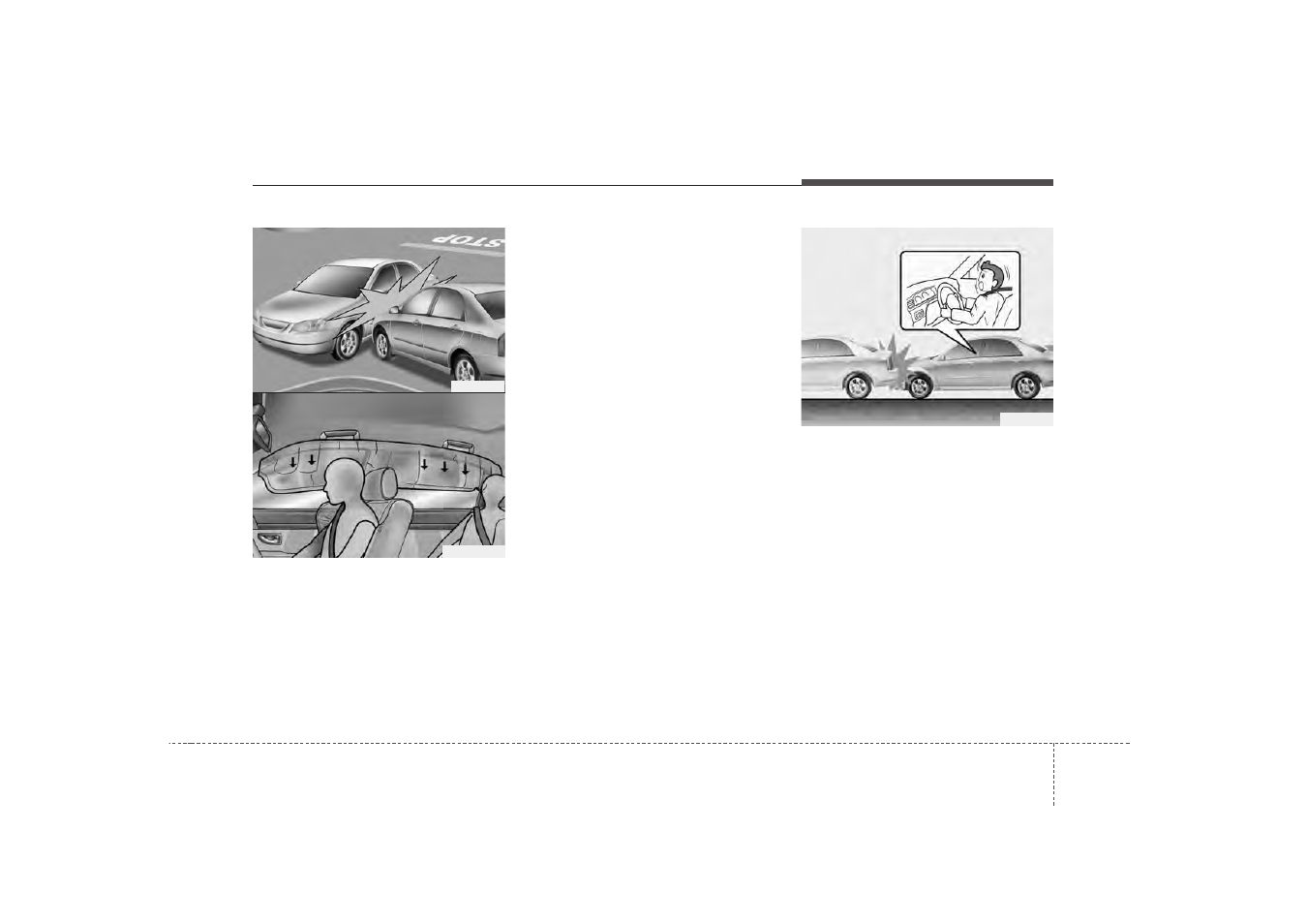 Safety features of your vehicle | KIA Magentis 2009 User Manual | Page 61 / 326
