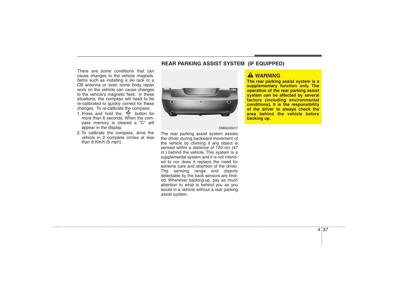 KIA Magentis 2008 User Manual | Page 173 / 289