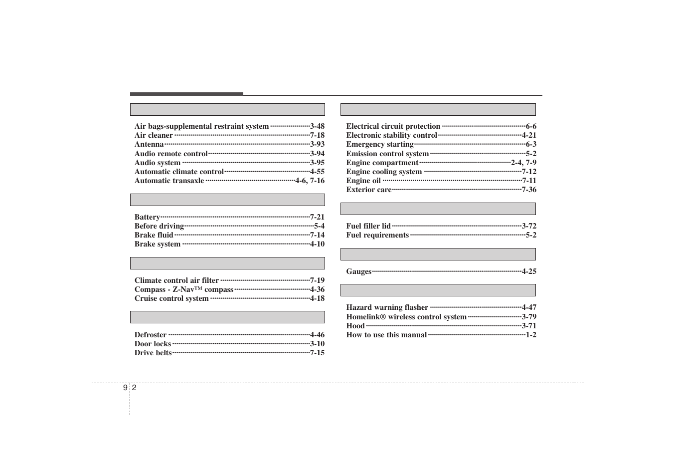 KIA Magentis 2008 User Manual | Page 287 / 289