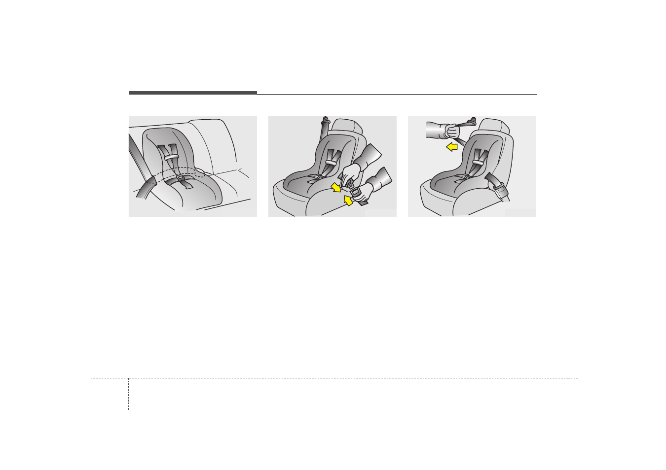 Safety features of your vehicle | KIA Borrego 2008 User Manual | Page 45 / 425