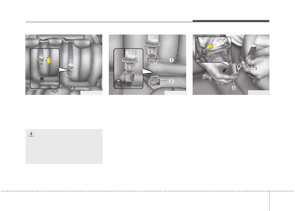 Safety features of your vehicle | KIA Rondo 2013 User Manual | Page 40 / 338